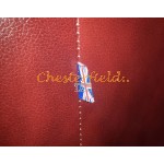 Klassisk  Antik bordeaux (A7) Chesterfield lænestol