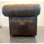 Klassisk  mediumbrun 2 personer Chesterfield sofa (A5M)