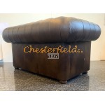 Klassisk  mediumbrun 2 personer Chesterfield sofa (A5M)