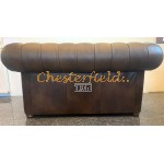 Klassisk  mediumbrun 2 personer Chesterfield sofa (A5M)