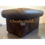 Klassisk  mediumbrun 2 personer Chesterfield sofa (A5M)