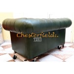 Klassisk grøn 2 personer Chesterfield Sofa 