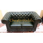 Klassisk grøn 2 personer Chesterfield Sofa 