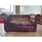 Klassisk XL bordeaux 2 personer Chesterfield Sofa Klassisk XL bordeaux 2 personer Chesterfield Sofa