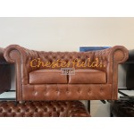 Classic 321 Antikwhisky Chesterfield Garnitur