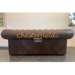 Classic Antik mittelbraun 3-Sitzer Chesterfield Sofa