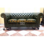 Classic XL Antikgruen 3-Sitzer Chesterfield Sofa Classic XL Antikgruen 3-Sitzer Chesterfield Sofa