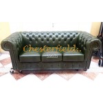 Classic XL Antikgruen 3-Sitzer Chesterfield Sofa Classic XL Antikgruen 3-Sitzer Chesterfield Sofa