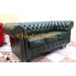 Classic XL Antikgruen 3-Sitzer Chesterfield Sofa Classic XL Antikgruen 3-Sitzer Chesterfield Sofa