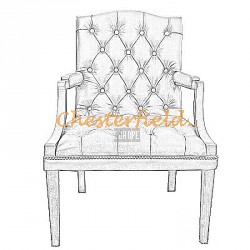 King Chesterfield lænestol