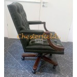 Chesterfield King  grøn drejelig kontorstol