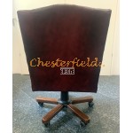 Chesterfield King bordeaux drejelig kontorstol