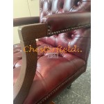 Chesterfield King bordeaux drejelig kontorstol