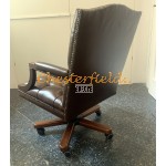 Chesterfield King brun drejelig kontorstol