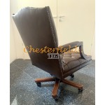 Chesterfield King brun drejelig kontorstol