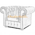 Vælg din egen farve og bestil Mark XL Chesterfield lænestol