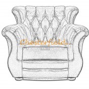 Monk Chesterfield lænestol (5)