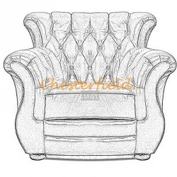 Monk Chesterfield lænestol