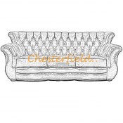Chesterfield Monk 3-pers Sofa (3)