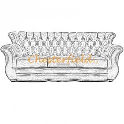 Chesterfield Monk 3-pers Sofa