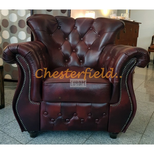 Monk  bordeaux (A7) Chesterfield lænestol