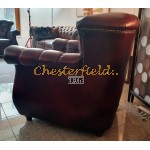 Monk  bordeaux (A7) Chesterfield lænestol