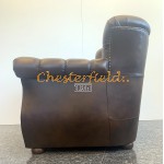 Monk mediumbrun (A5M) Chesterfield lænestol
