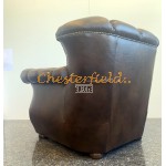 Monk mediumbrun (A5M) Chesterfield lænestol