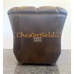 Monk mediumbrun (A5M) Chesterfield lænestol