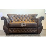 Monk Antikgold 2-Sitzer Chesterfield Sofa
