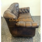 Monk Antikgold 2-Sitzer Chesterfield Sofa