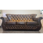 MonkA Antikgold 3-Sitzer Chesterfield Sofa 