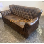 MonkA Antikgold 3-Sitzer Chesterfield Sofa 