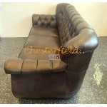 MonkA Antikgold 3-Sitzer Chesterfield Sofa 