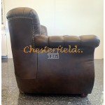 MonkA Antikgold 3-Sitzer Chesterfield Sofa 