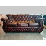 MonkA Antikgold 3-Sitzer Chesterfield Sofa 