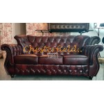 MonkA Antikgold 3-Sitzer Chesterfield Sofa 