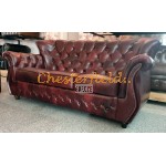 MonkA Antikgold 3-Sitzer Chesterfield Sofa 