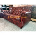 MonkA Antikgold 3-Sitzer Chesterfield Sofa 