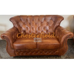 Monk Antikgold 2-Sitzer Chesterfield Sofa