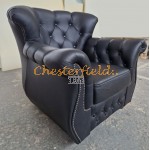Monk sort (K70) Chesterfield lænestol