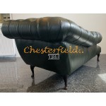 Recamiere Pompadour Chesterfield Rechtsseitig  A8 Antigruen