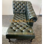 Recamiere Pompadour Chesterfield Linksseitig A8 Antikguen