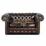Klassisk  brun 2 personer Chesterfield Sofa (A5) 