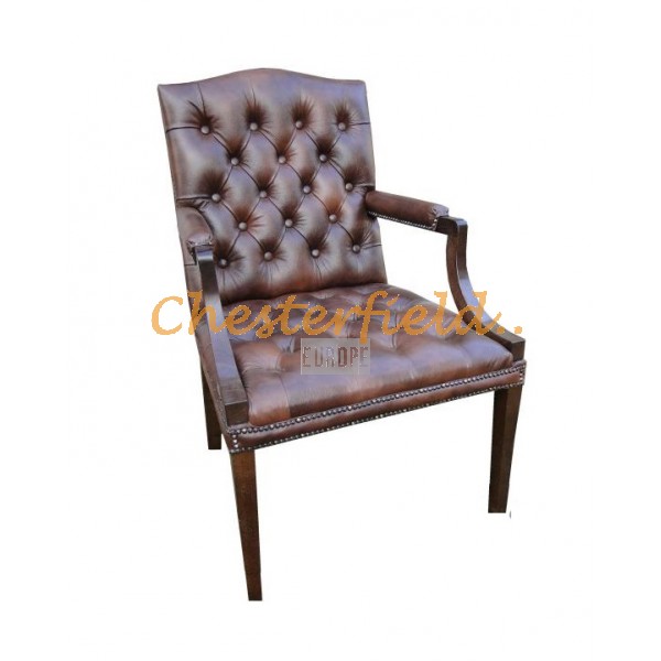 King brun (A5) Chesterfield lænestol