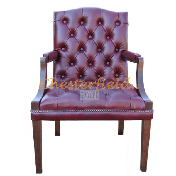 King bordeaux  (A7) Chesterfield lænestol