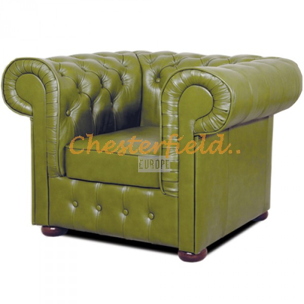Mark olivengrøn (S14) Chesterfield lænestol