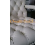 King vanilje (K2) Chesterfield lænestol