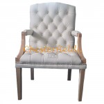 King vanilje (K2) Chesterfield lænestol