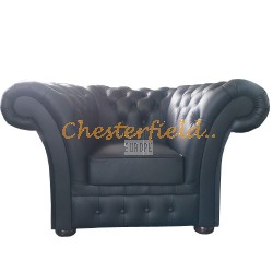Windchester Sort (k70) Chesterfield lænestol